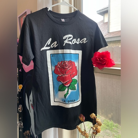La Rosa loteria mexican bingo graphic tee - Picture 7 of 11